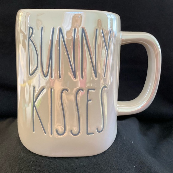 🆕Rae Dunn BUNNY KISSES Iridescent Ceramic Mug - Picture 2 of 7